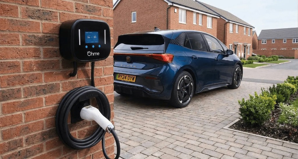 Ohme Home Pro EV charger, view 1